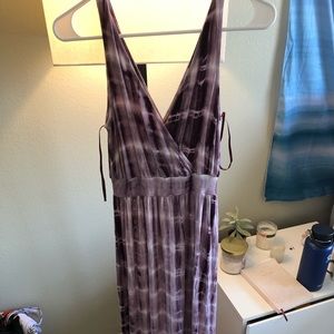 Purple Tie Dye Maxi Dress